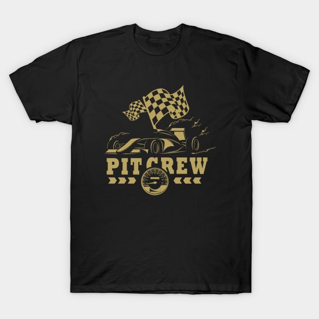 Pit Crew Car Racing Lovers Gift T-Shirt by amazinstore